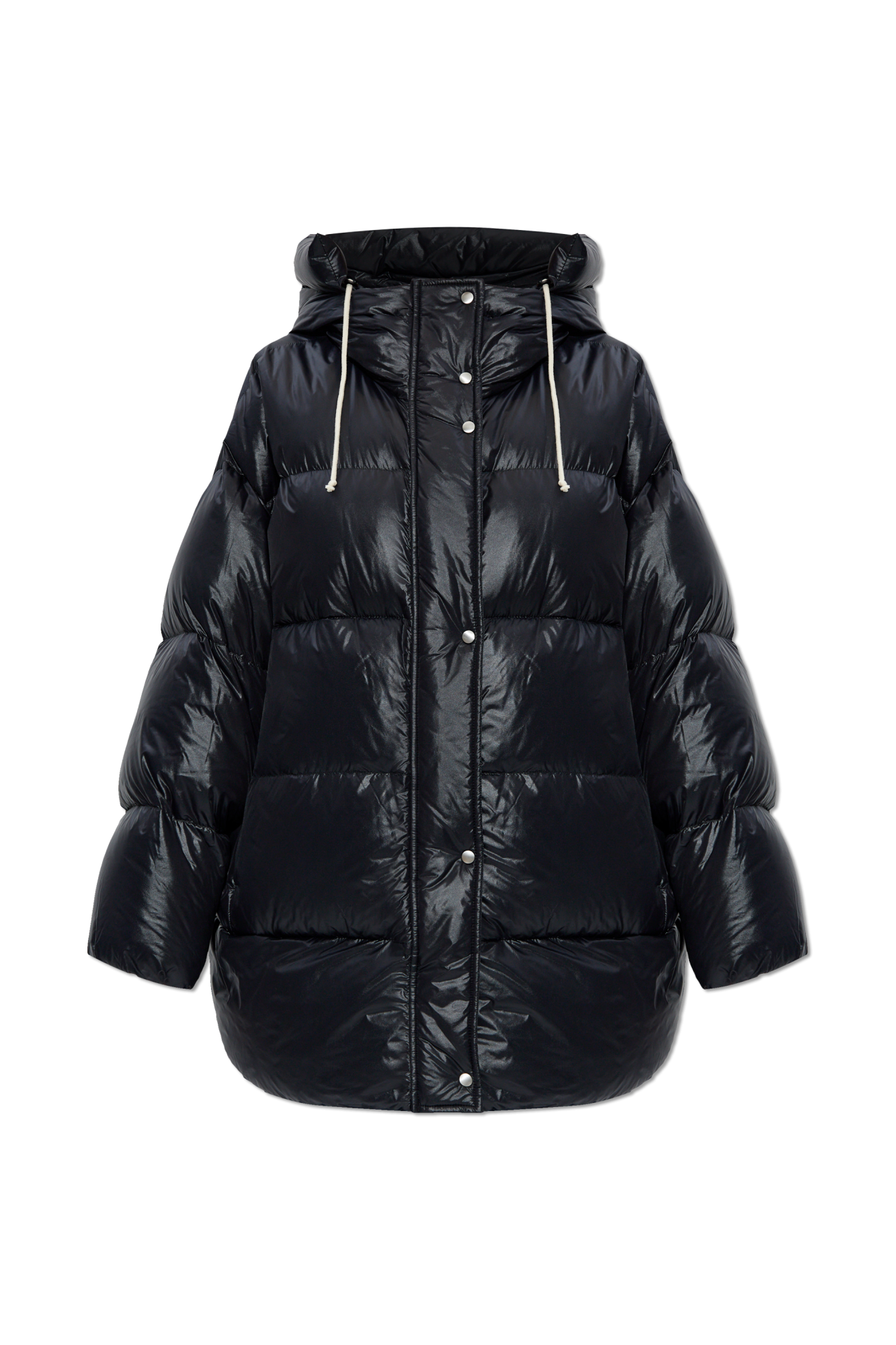 Black Down jacket with hood JIL SANDER+ - Vitkac Slovakia